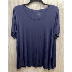 DAILY RITUAL Women's (Size 3X) Short‎ Sleeve Round Neck Shirt Stretch